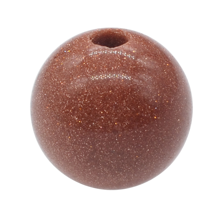 18MM Gemstone Sphere Drilled 5MM Hole 1PCS