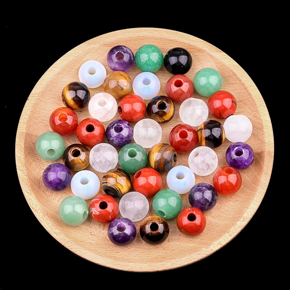 18MM Gemstone Sphere Drilled 5MM Hole 1PCS