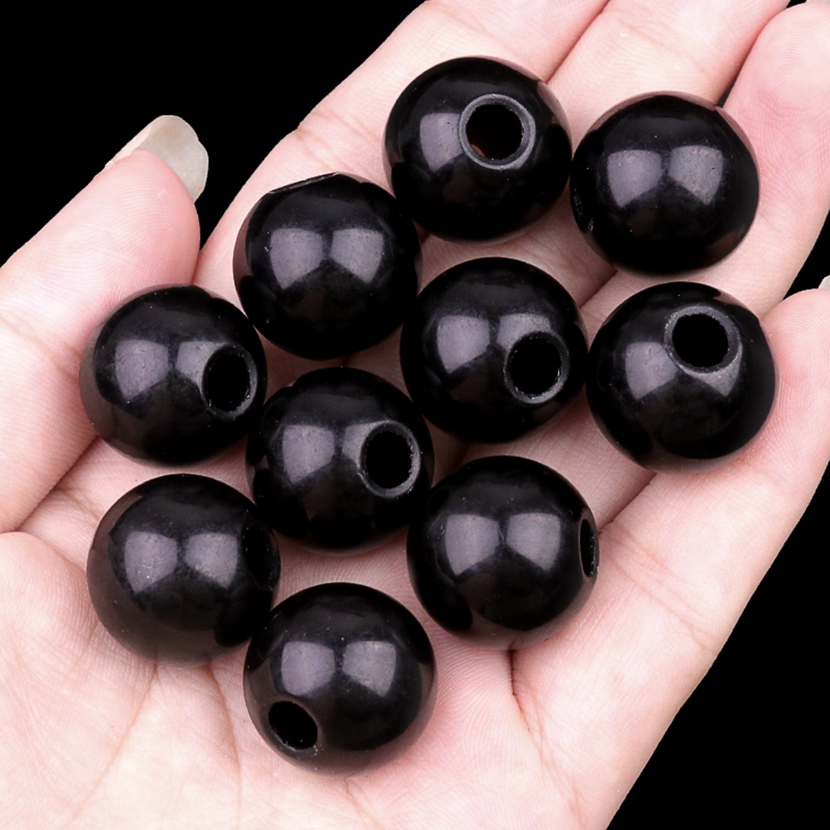 18MM Gemstone Sphere Drilled 5MM Hole 1PCS