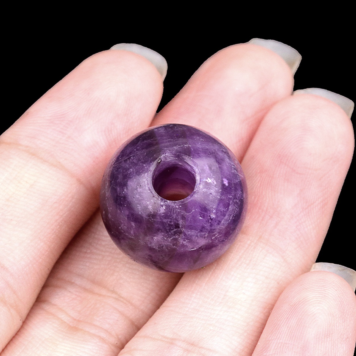 18MM Gemstone Sphere Drilled 5MM Hole 1PCS