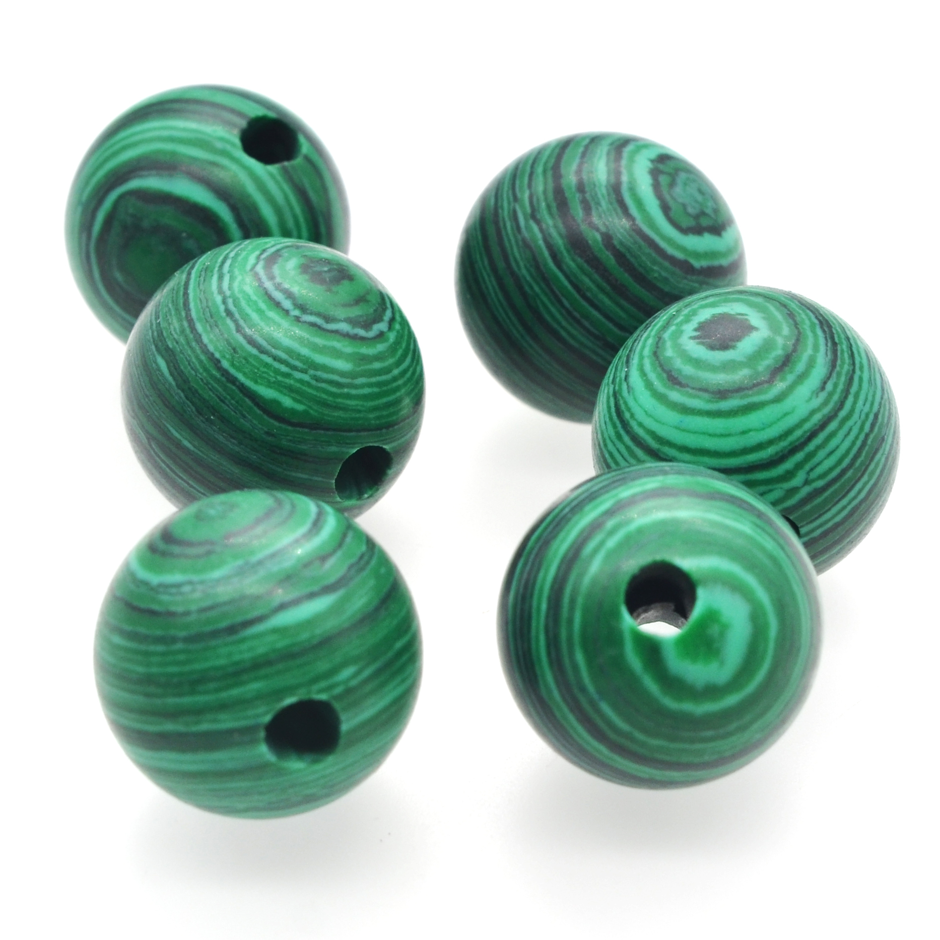 18MM Gemstone Sphere Drilled 5MM Hole 1PCS