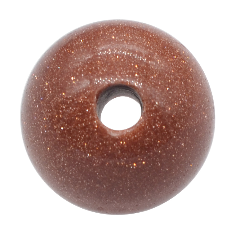 18MM Gemstone Sphere Drilled 5MM Hole 1PCS