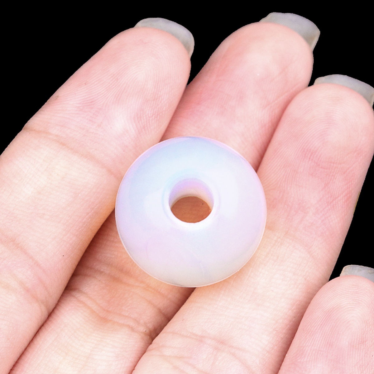 18MM Gemstone Sphere Drilled 5MM Hole 1PCS