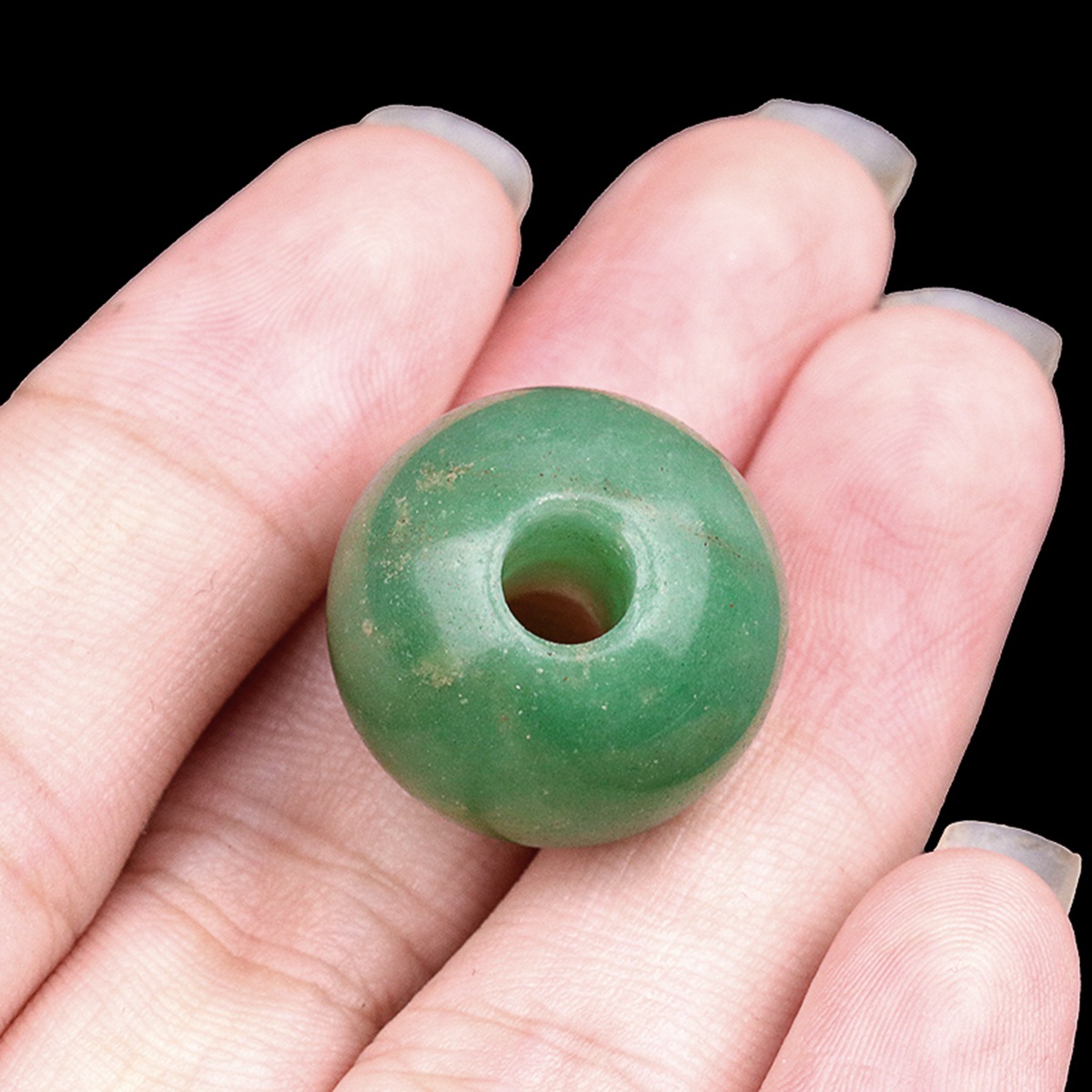 18MM Gemstone Sphere Drilled 5MM Hole 1PCS
