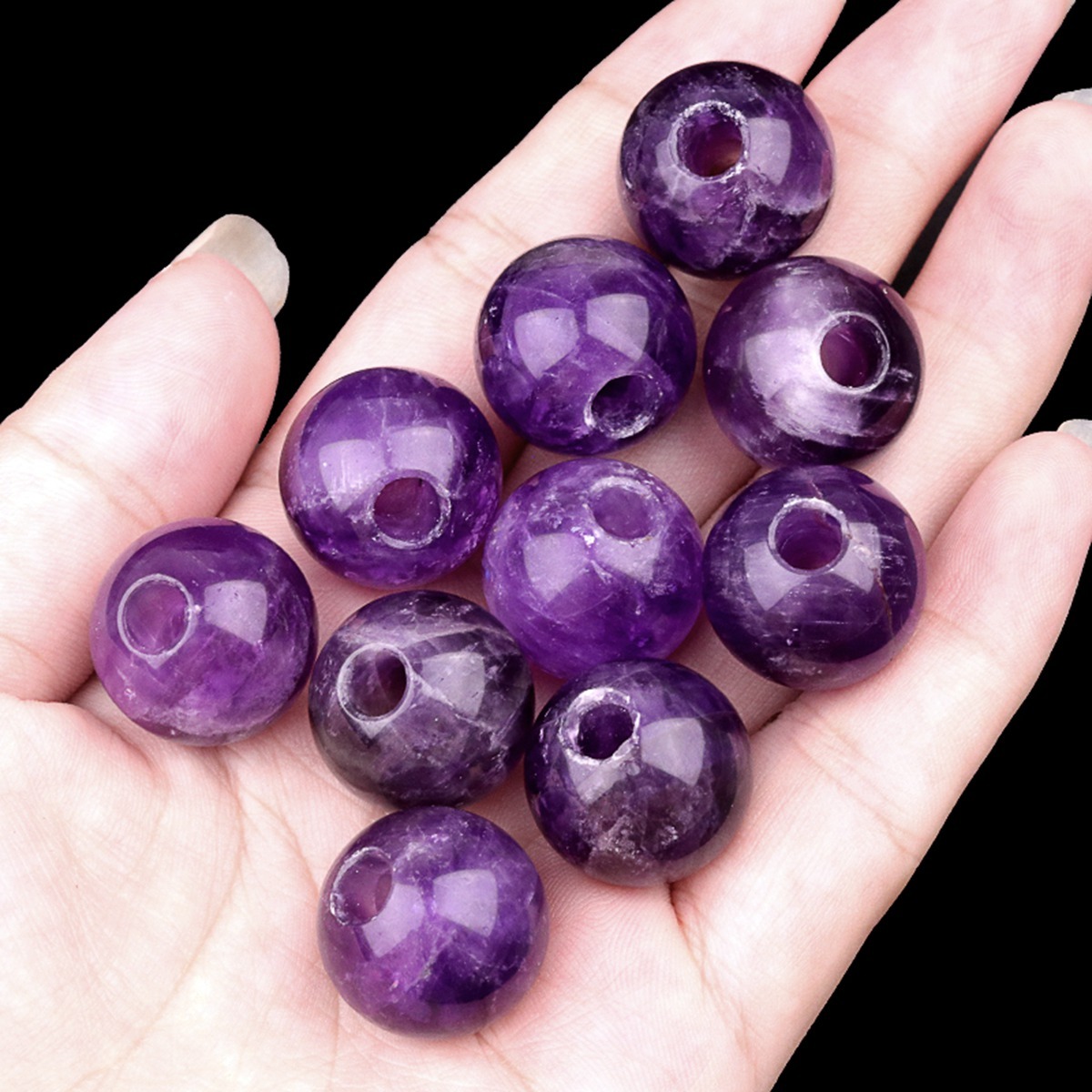 18MM Gemstone Sphere Drilled 5MM Hole 1PCS