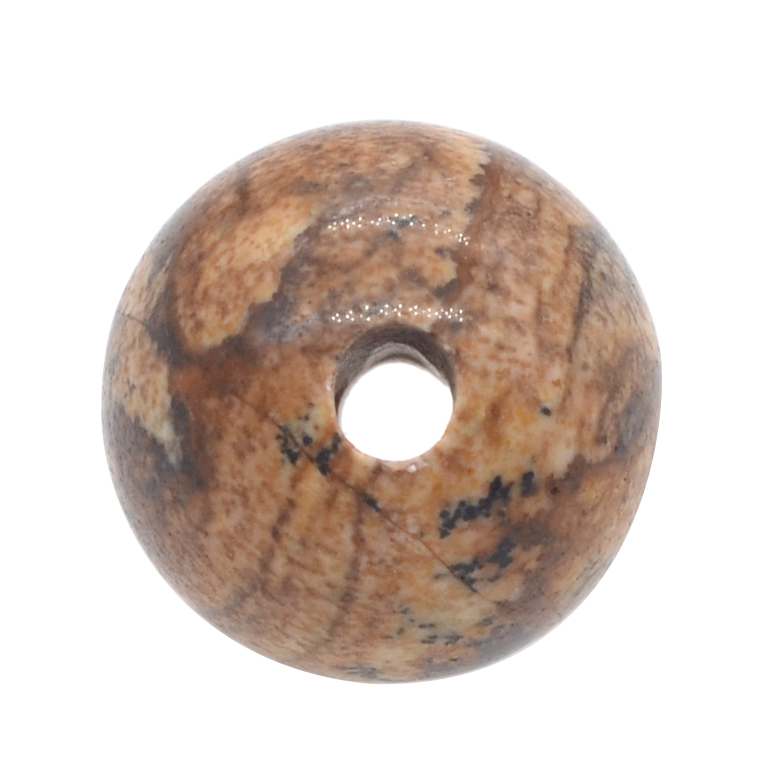 18MM Gemstone Sphere Drilled 5MM Hole 1PCS