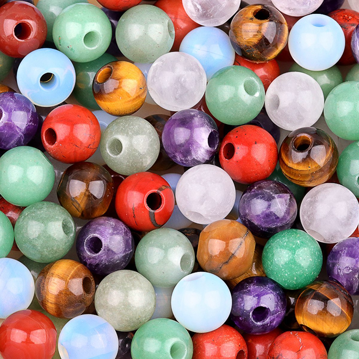 18MM Gemstone Sphere Drilled 5MM Hole 1PCS