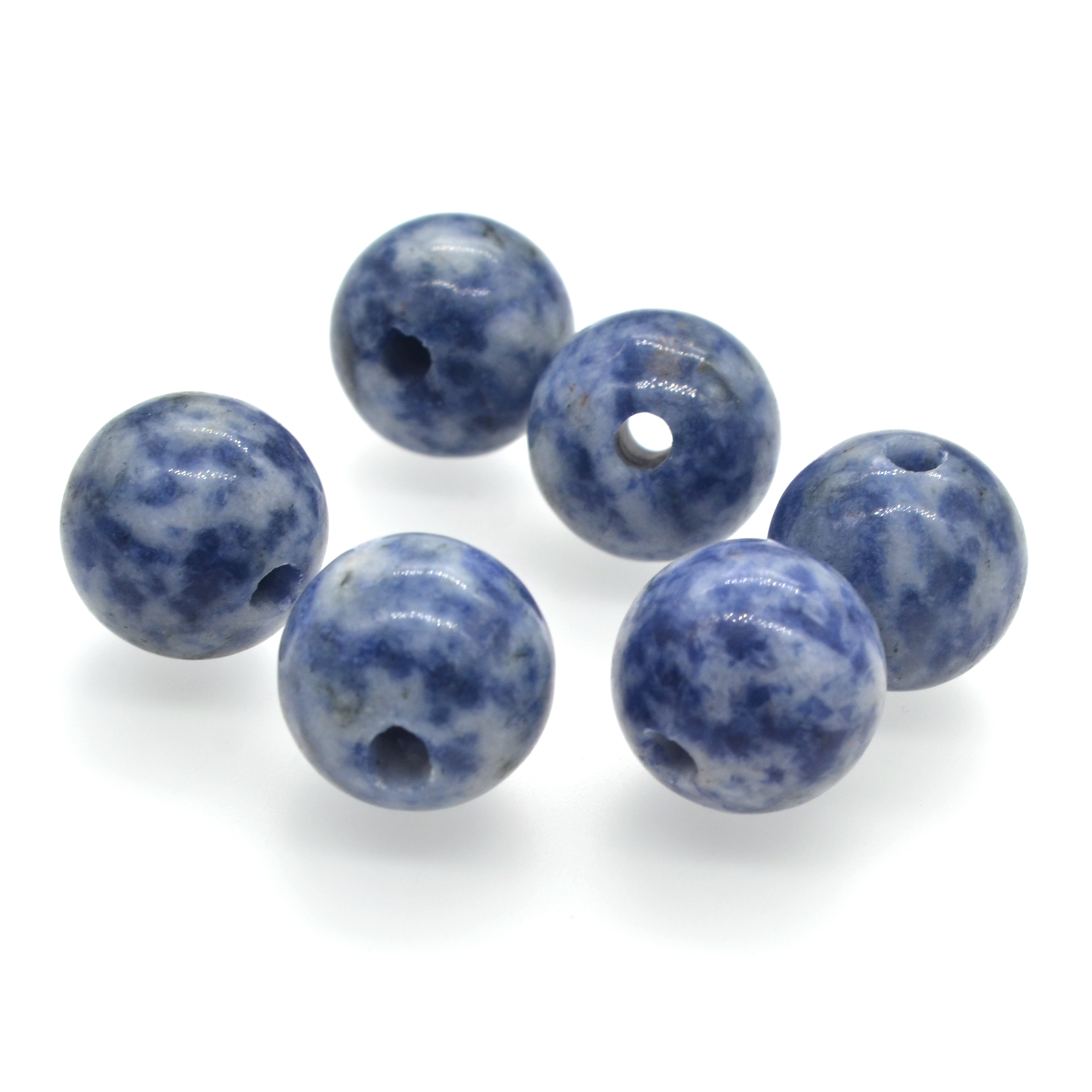 18MM Gemstone Sphere Drilled 5MM Hole 1PCS