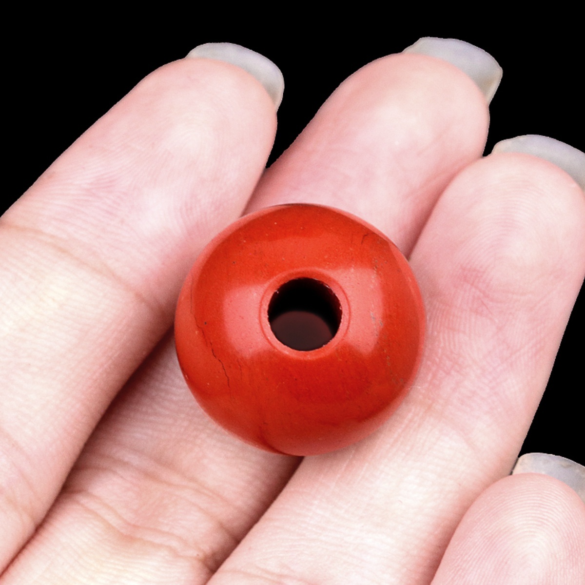 18MM Gemstone Sphere Drilled 5MM Hole 1PCS