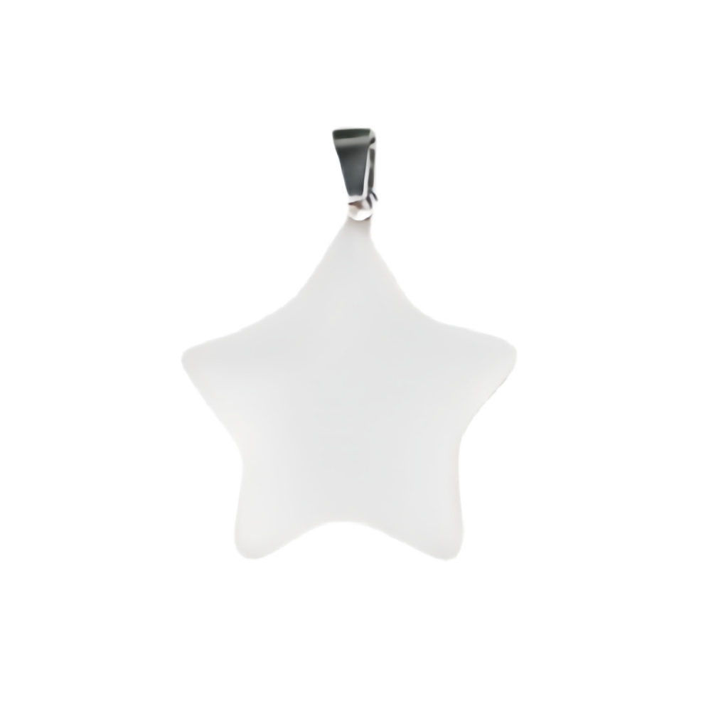 Gemstone 30MM Star Pendant Keychain