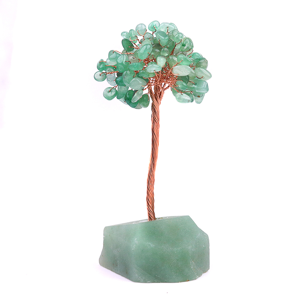 Raw Gemstone Reiki Healing Crystal Tree Life Base Copper Wire Spiritual Meditation Energy Room Office Desk Decor Gifts