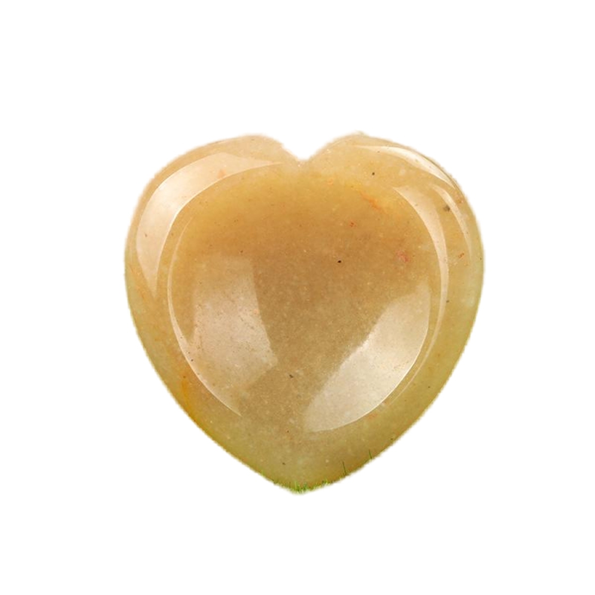 Gemstone Handmade Craved 40MM Love Heart Thumb Worry Stone for Anxiety Stress Relief Meditation