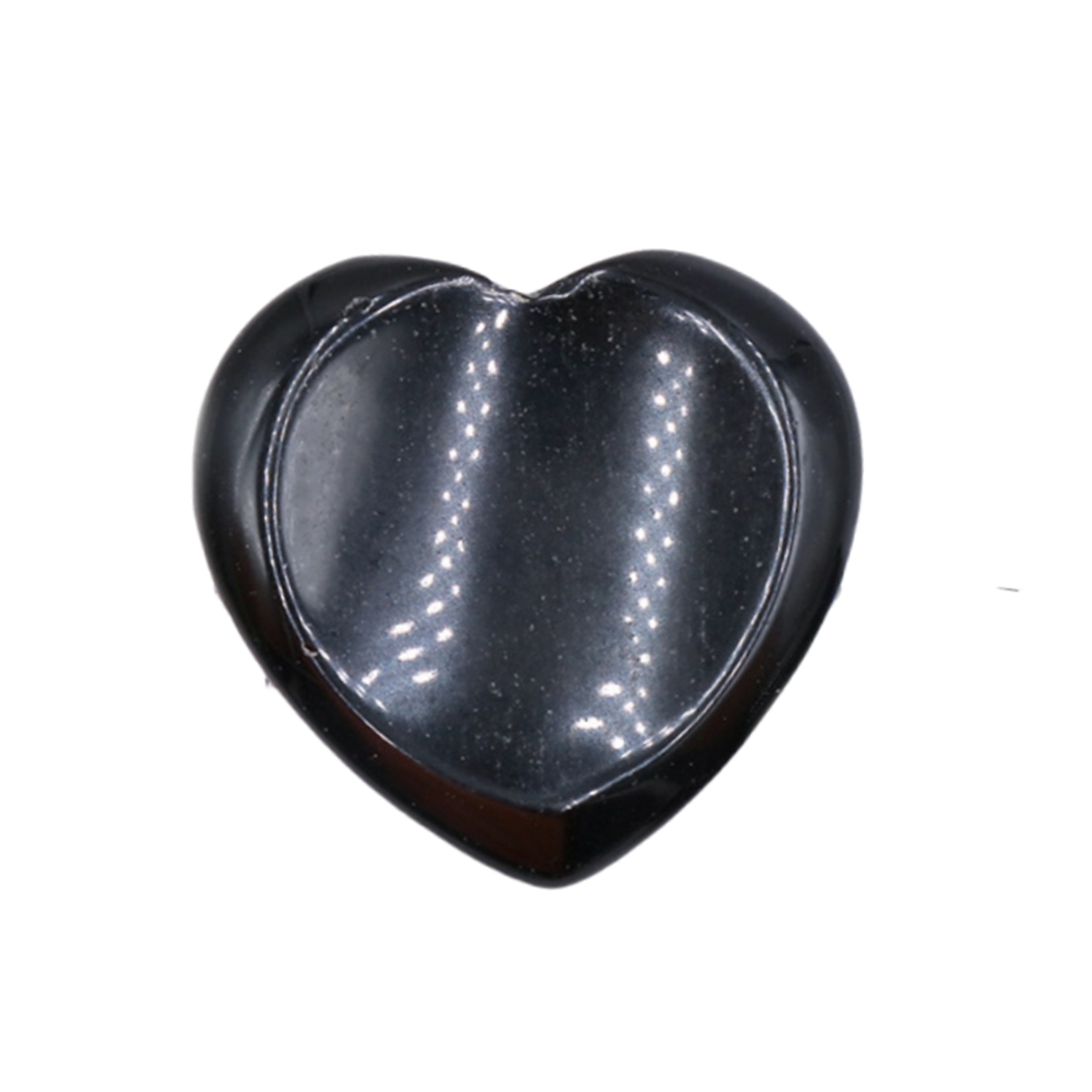 Gemstone Handmade Craved 40MM Love Heart Thumb Worry Stone for Anxiety Stress Relief Meditation