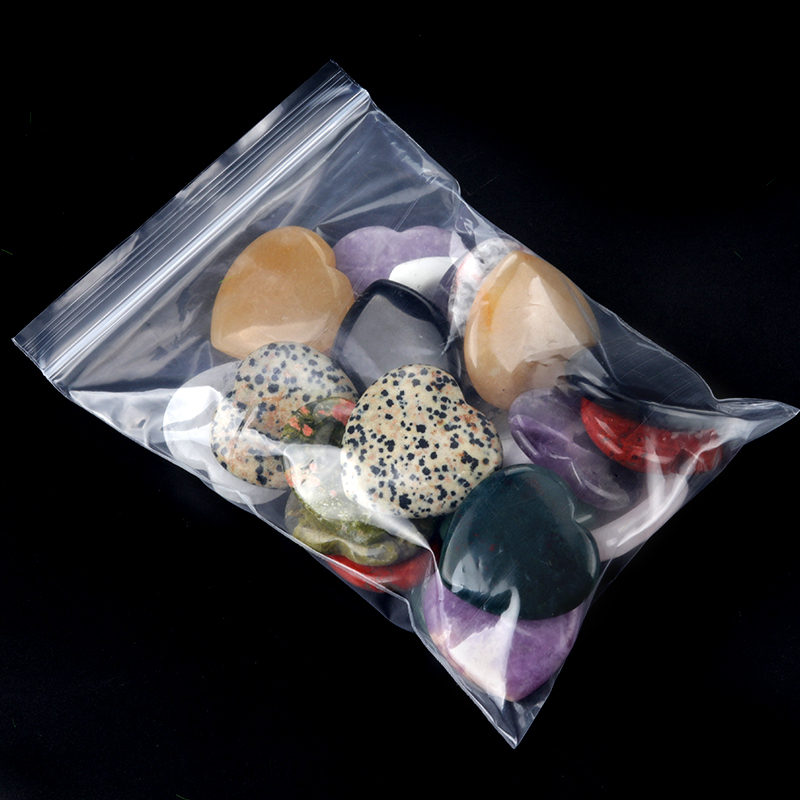 Gemstone Handmade Craved 40MM Love Heart Thumb Worry Stone for Anxiety Stress Relief Meditation