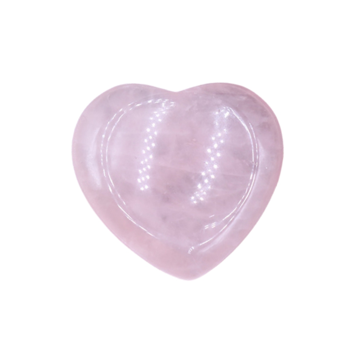 Gemstone Handmade Craved 40MM Love Heart Thumb Worry Stone for Anxiety Stress Relief Meditation