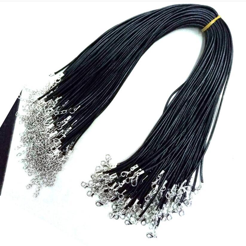 45Cm Leather Rope Necklace Chain 100PCS
