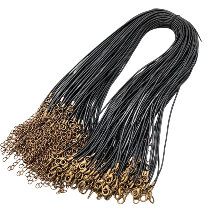 45Cm Leather Rope Necklace Chain 100PCS