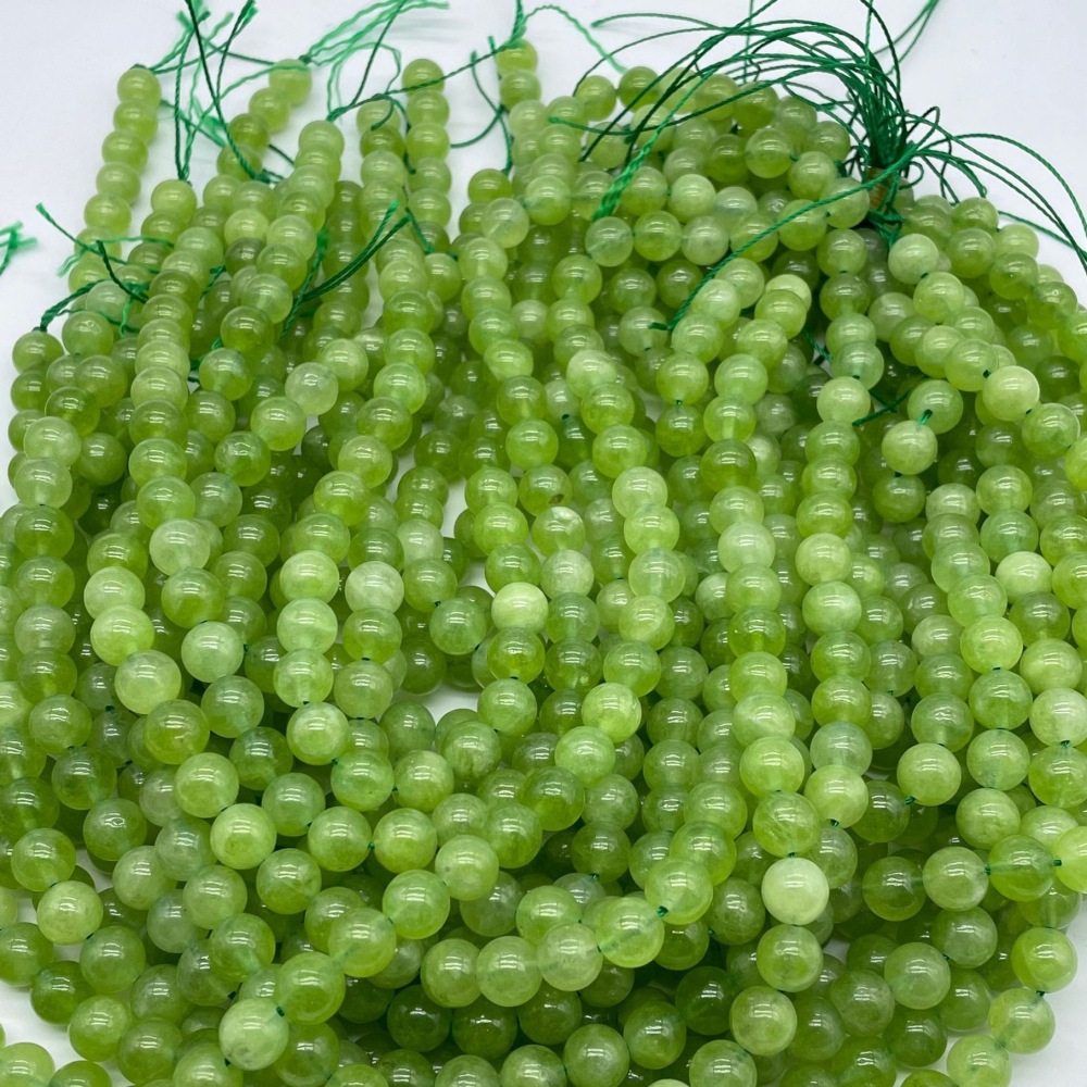 Loose Perdiot Round Beads for DIY Making Jewelry
