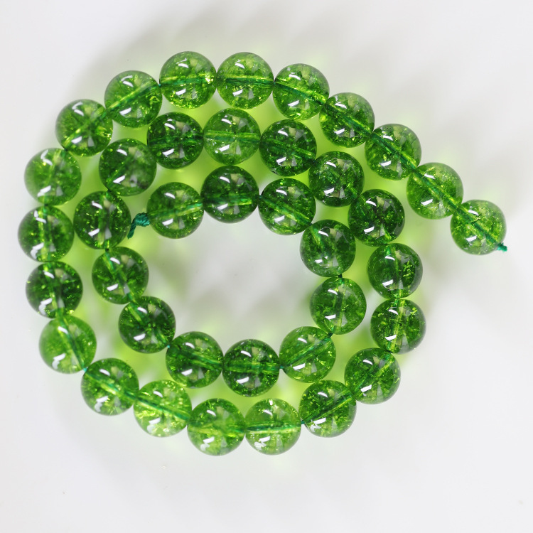 Loose Perdiot Round Beads for DIY Making Jewelry