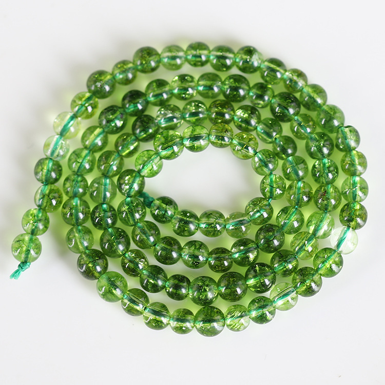 Loose Perdiot Round Beads for DIY Making Jewelry