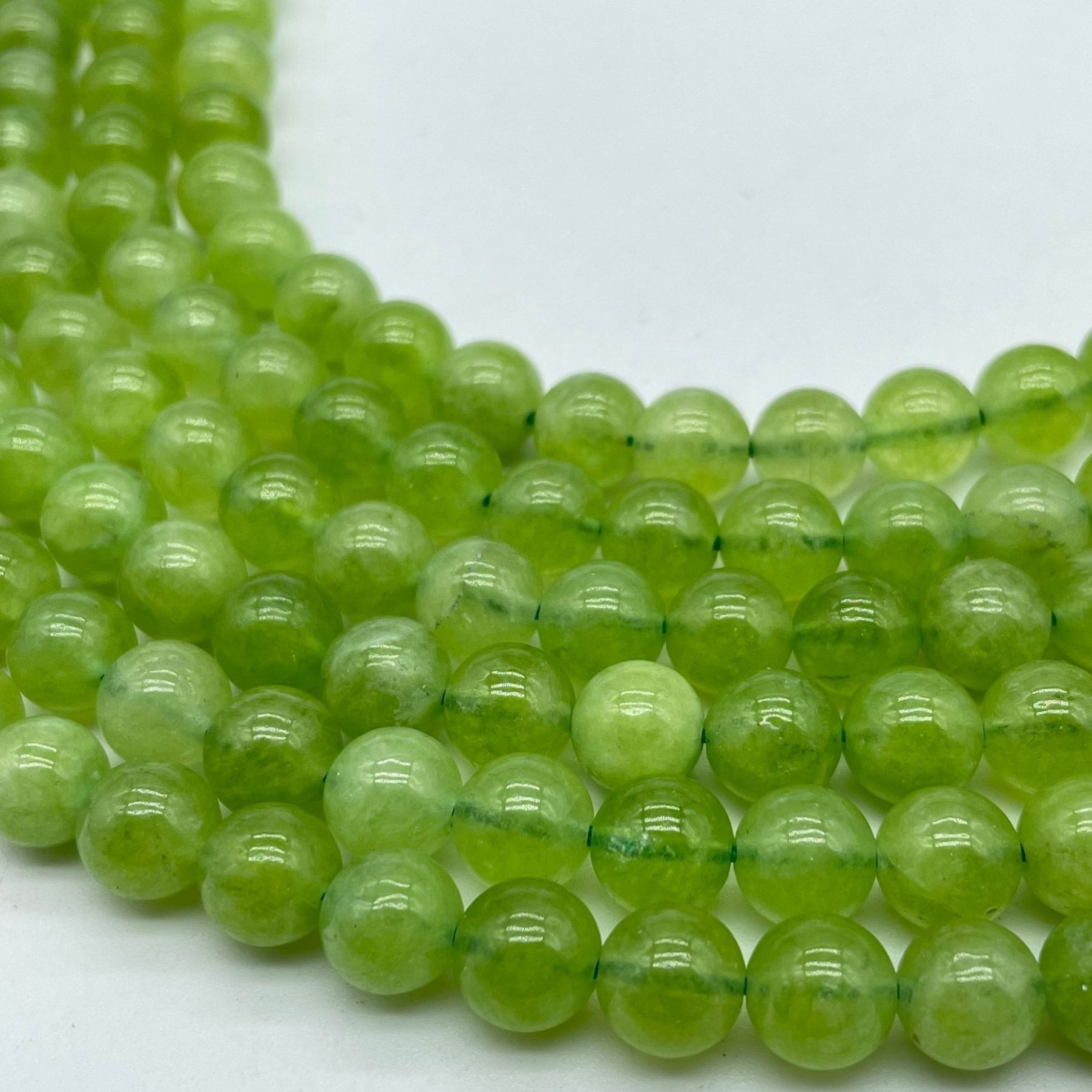 Loose Perdiot Round Beads for DIY Making Jewelry