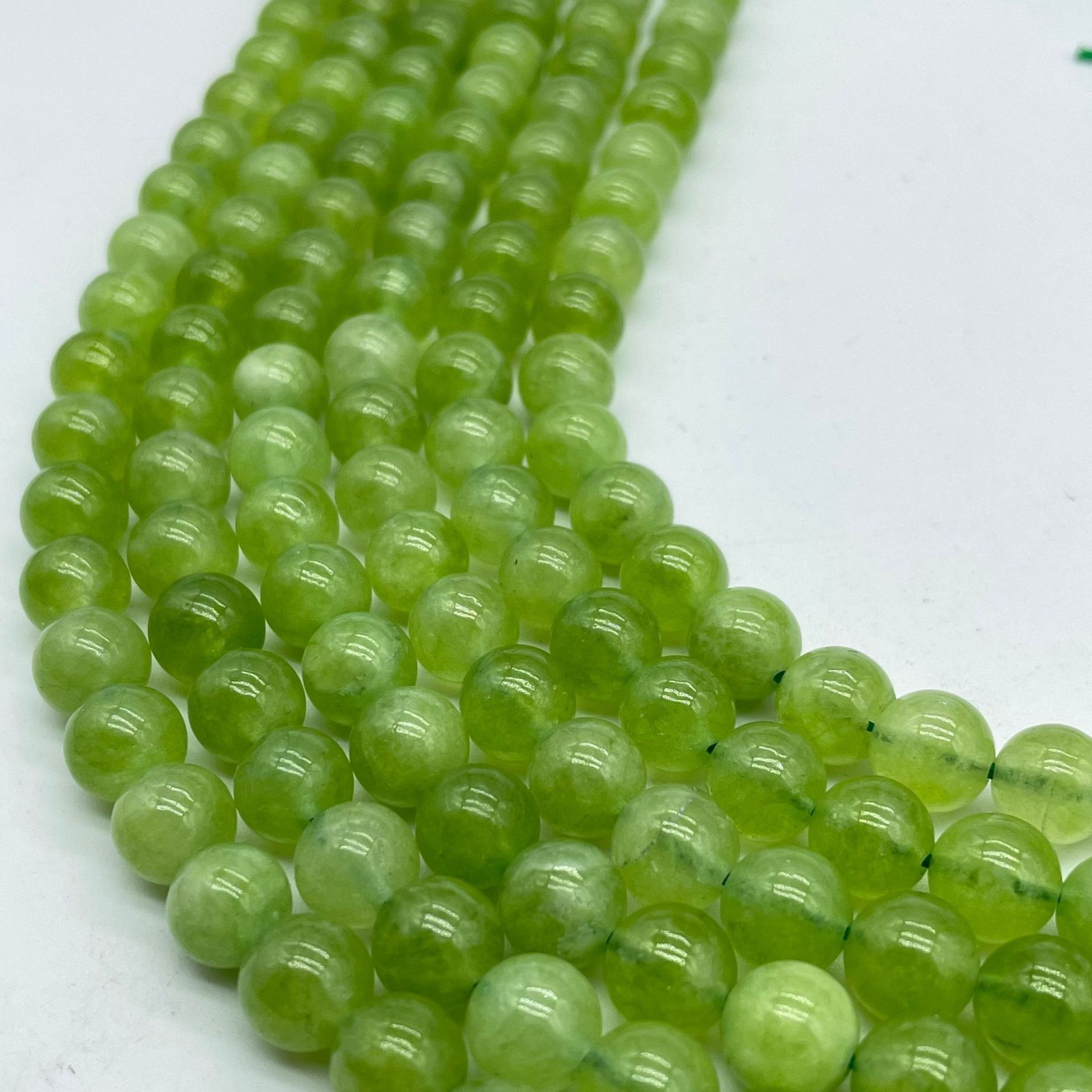 Loose Perdiot Round Beads for DIY Making Jewelry