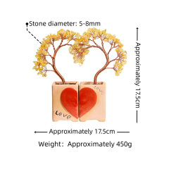 Couple Heart Tree-15x15CM