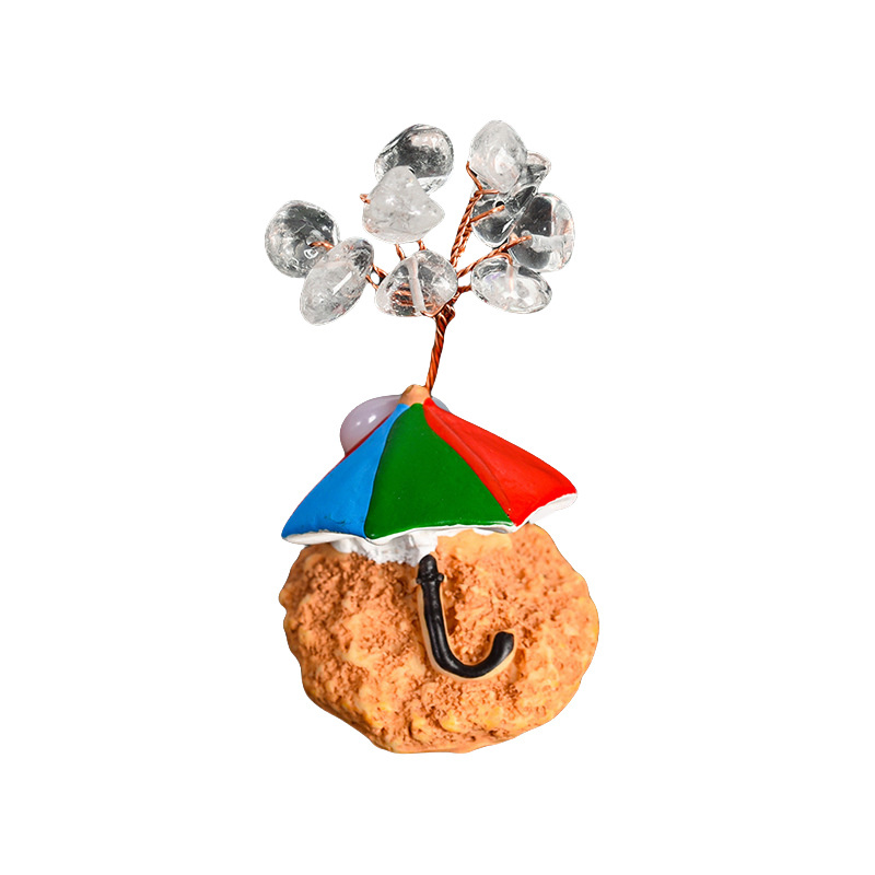 Raw Stone Raw Stone Copper Tree Beach Umbrellas Base Ornament