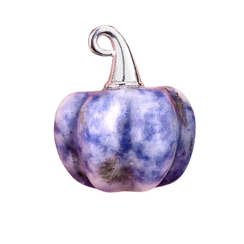 Gemstone Handmade Craved 20MM Pumpkin Pendant Wizard Hat Findings