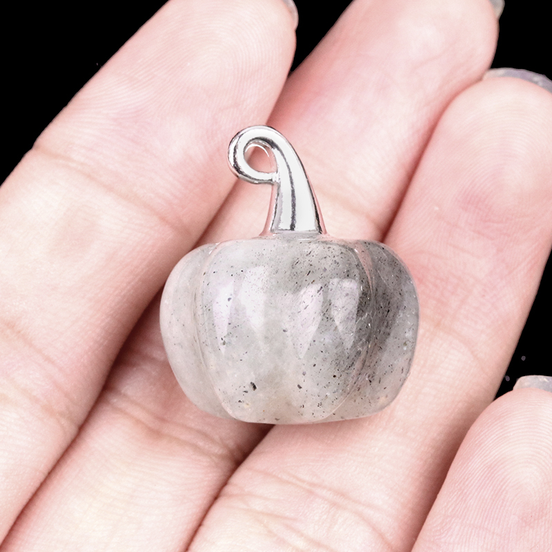 Gemstone Handmade Craved 20MM Pumpkin Pendant Wizard Hat Findings