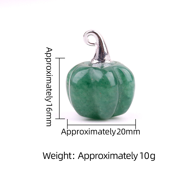 Gemstone Handmade Craved 20MM Pumpkin Pendant Wizard Hat Findings