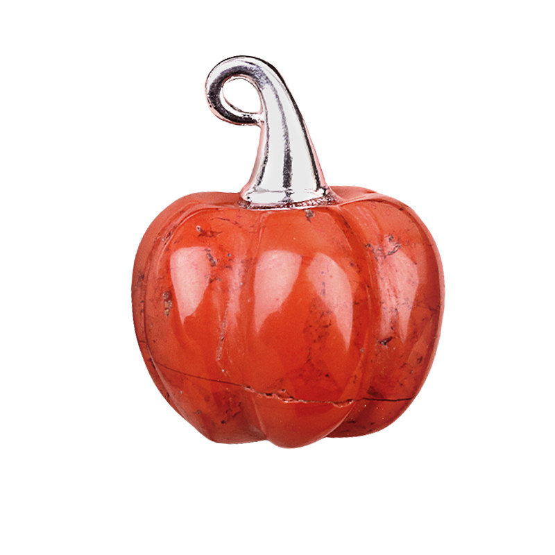 Gemstone Handmade Craved 20MM Pumpkin Pendant Wizard Hat Findings
