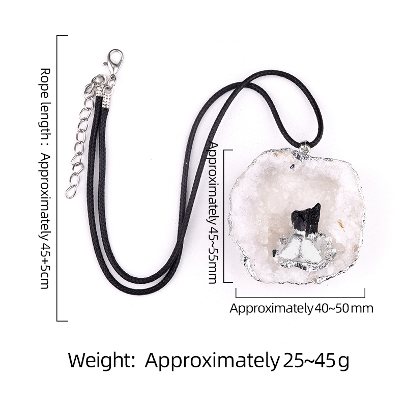 Druzy Crystal Cave Pendant for Making Jewelry