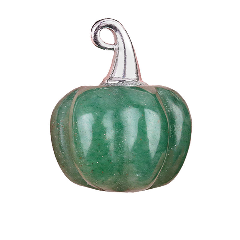 Gemstone Handmade Craved 20MM Pumpkin Pendant Wizard Hat Findings