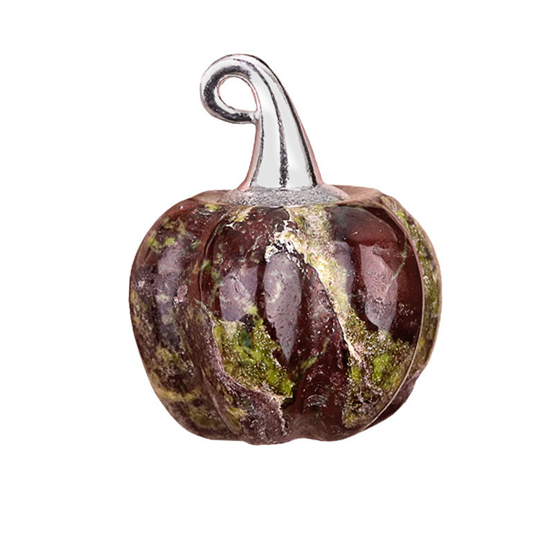 Gemstone Handmade Craved 20MM Pumpkin Pendant Wizard Hat Findings