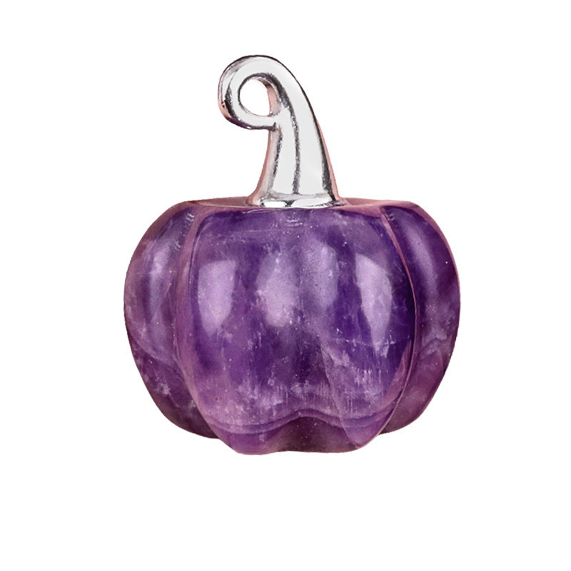 Gemstone Handmade Craved 20MM Pumpkin Pendant Wizard Hat Findings