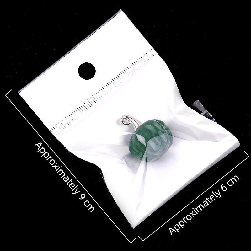 Gemstone Handmade Craved 20MM Pumpkin Pendant Wizard Hat Findings