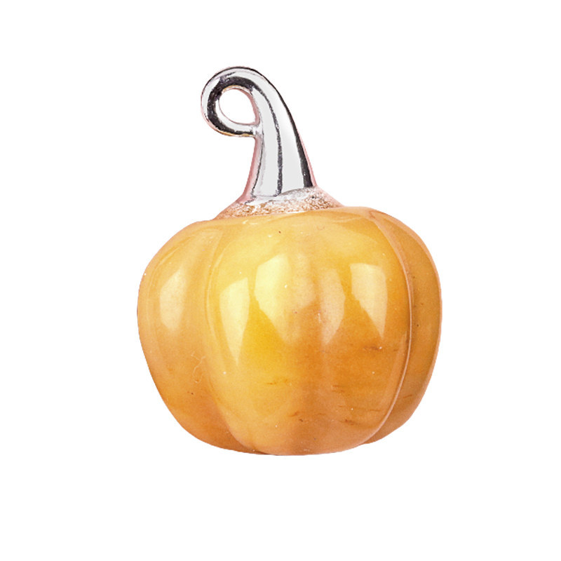 Gemstone Handmade Craved 20MM Pumpkin Pendant Wizard Hat Findings