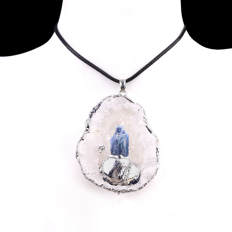 Druzy Crystal Cave Pendant for Making Jewelry