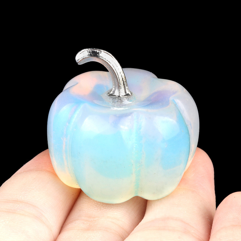 Gemstone Handmade Craved 20MM Pumpkin Pendant Wizard Hat Findings