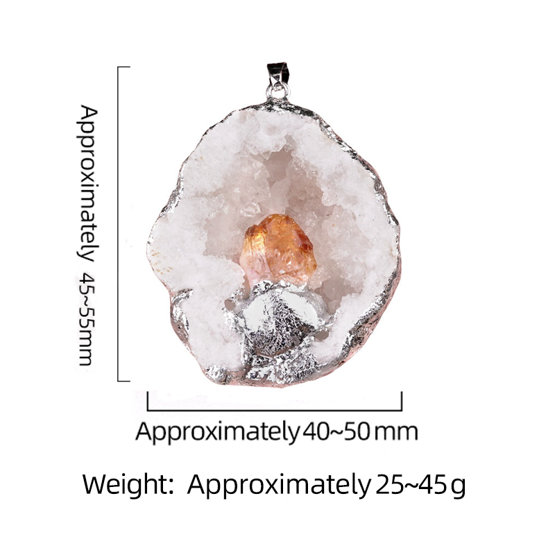 Druzy Crystal Cave Pendant for Making Jewelry
