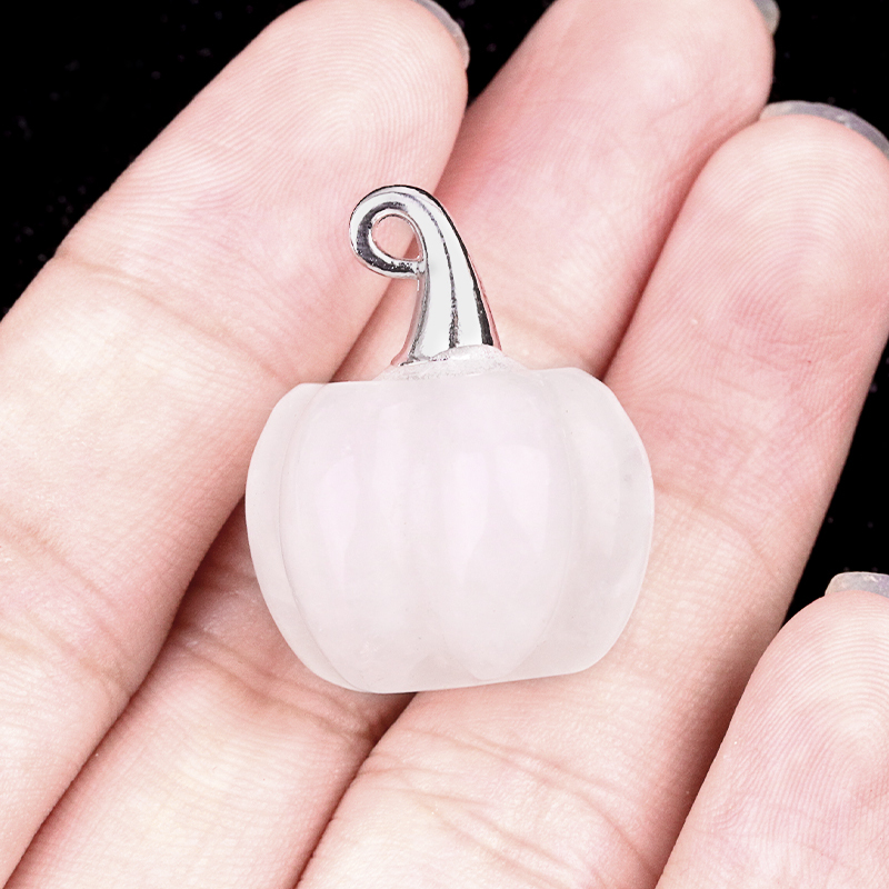Gemstone Handmade Craved 20MM Pumpkin Pendant Wizard Hat Findings