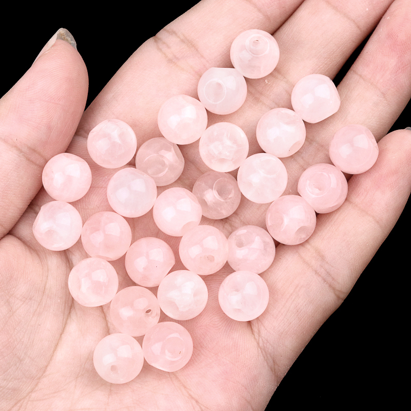 Natural Gemstone 10MM Button Round Beads Drilled 2.0mm Edge-hole 10PCS/BAGS