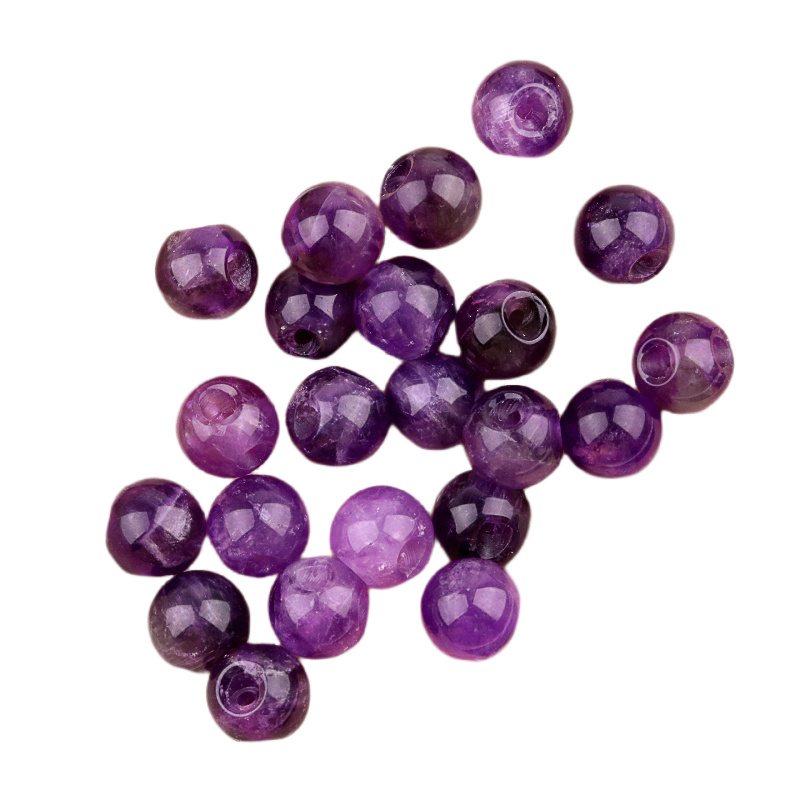 Natural Gemstone 10MM Button Round Beads Drilled 2.0mm Edge-hole 10PCS/BAGS