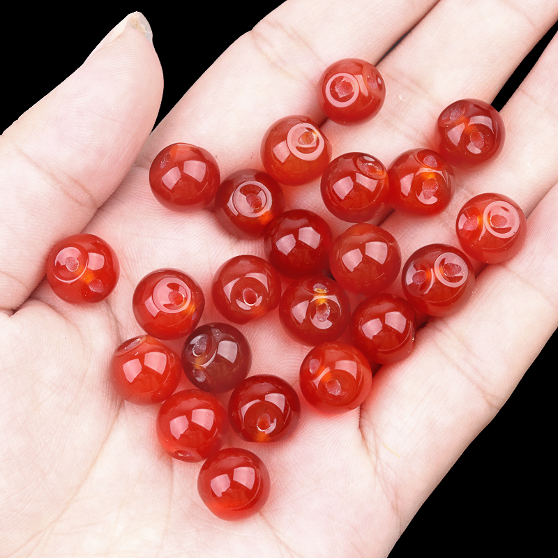 Natural Gemstone 10MM Button Round Beads Drilled 2.0mm Edge-hole 10PCS/BAGS