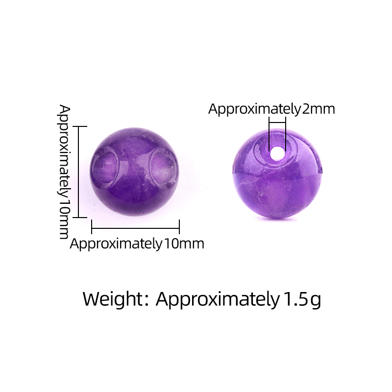 Natural Gemstone 10MM Button Round Beads Drilled 2.0mm Edge-hole 10PCS/BAGS