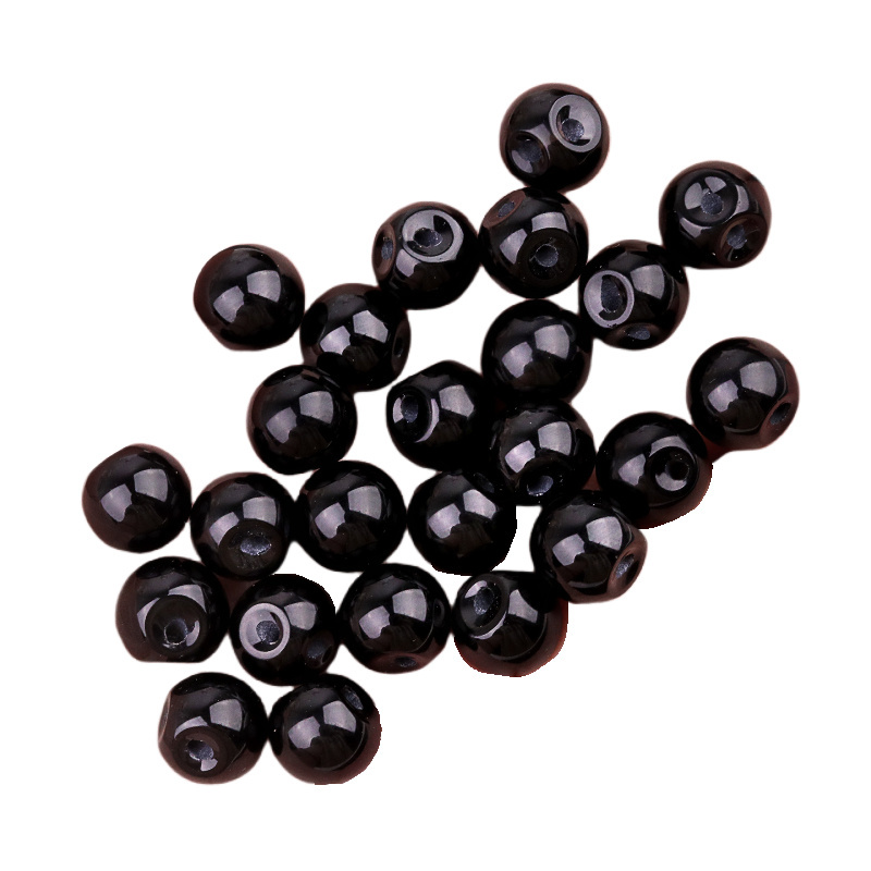 Natural Gemstone 10MM Button Round Beads Drilled 2.0mm Edge-hole 10PCS/BAGS