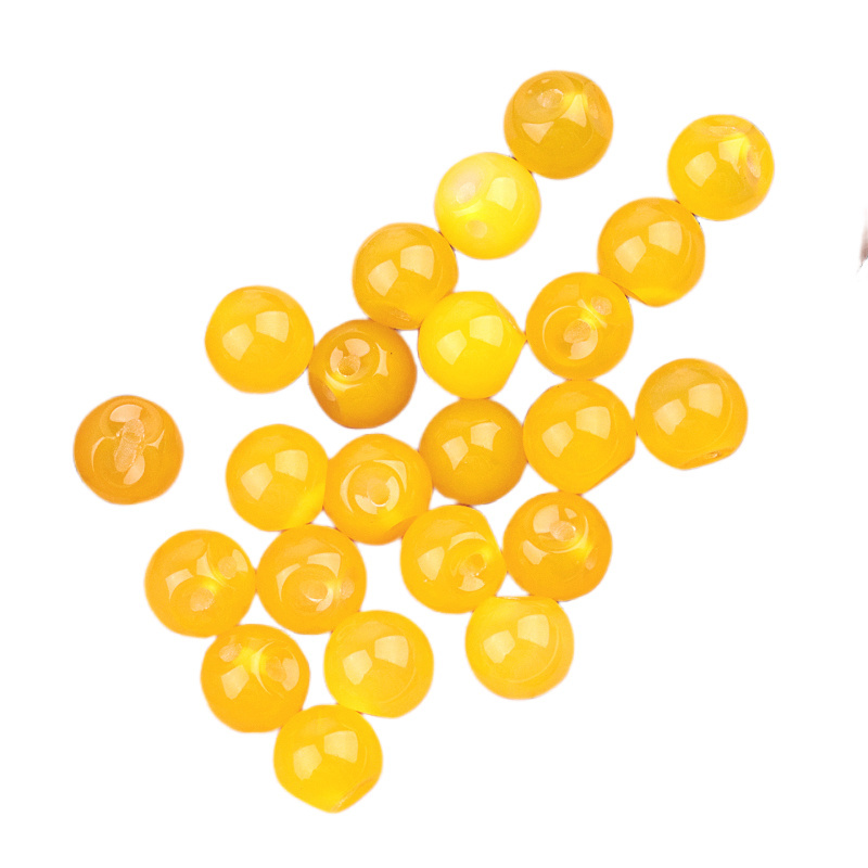 Natural Gemstone 10MM Button Round Beads Drilled 2.0mm Edge-hole 10PCS/BAGS