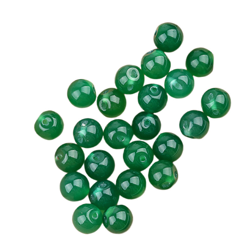 Natural Gemstone 10MM Button Round Beads Drilled 2.0mm Edge-hole 10PCS/BAGS