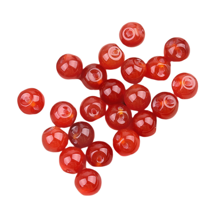 Natural Gemstone 10MM Button Round Beads Drilled 2.0mm Edge-hole 10PCS/BAGS